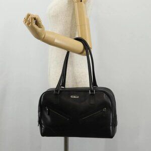 GUCCI Shoulder Bag Leather Black Silver 002 1115 Auth 146591V